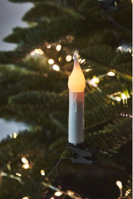 Christmas Tree Candle Chain with Clips